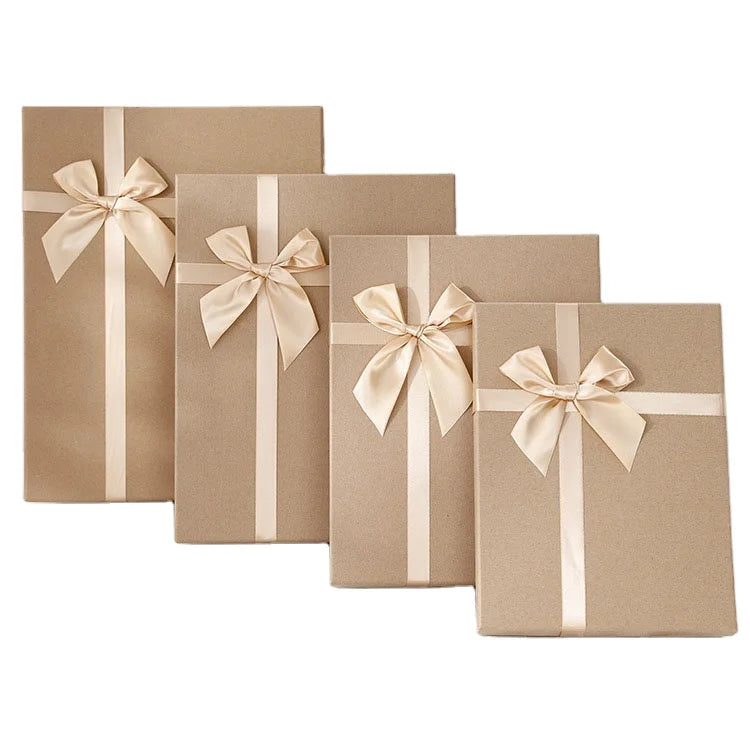 Luxury Custom Logo Personalised Ecommerce Lid and Base Kraft Rigid Cardboard Packaging Paper Box