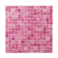 20x20mm Pink Color Luxury Iridescent Symport Wall Bathroom and Kitchen Decoration Swimming Pool Glass Tiles Glass Mosaic