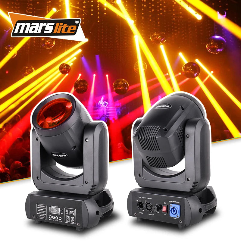 Marslite Sharpy Light Moving Head Beam Lights 120W Moving Head DJ Light for DJ Night Club Disco Stage High-Power Stage Lighting