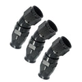 Australia Hot Sell Aluminum Black Anodized 45 Degree Ptfe Full Flow an Dash Fitting 4 6 8