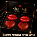 Nipple Cover Invisible Self-Adhesive Reusable Lip Heart-Shaped Silicone Nipple Cover Intimates Accessories Breast Petals