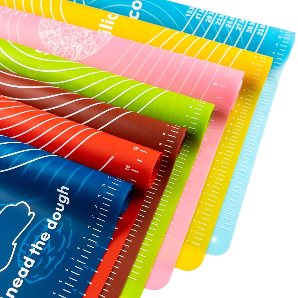 Multi-color Non-slip High-quality Kneading Dough Silicon Baking Mat/Silicon Pastry Mat
