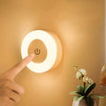 Usb Rechargeable Dc5V Smart Body Induction Lamp Round Mini Wall Mount Wall Lights Cabinetry Bedside Corridor Led Night Light