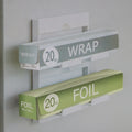 Magnetic Refrigerator Organizer Double ABS Plastic Aluminum Foil Holder Storage Rack Multifunctional Home Kitchen Wrap Organizer