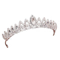 Crystal Rhinestone Crown Wedding Accessories Bridal Tiara Head Jewelry Rhinestone Bride Crown Hair Ornament for Women