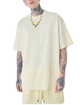 Yali Manufacturer 260 Gsm t Shirt Oversized Short Sleeve Plain Heavy Cotton t Shirt Round Neck t Shirt 100 Cotton