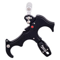 Lightweight Design Black Aluminum Alloy Finger Archery Thumb Release for Bow