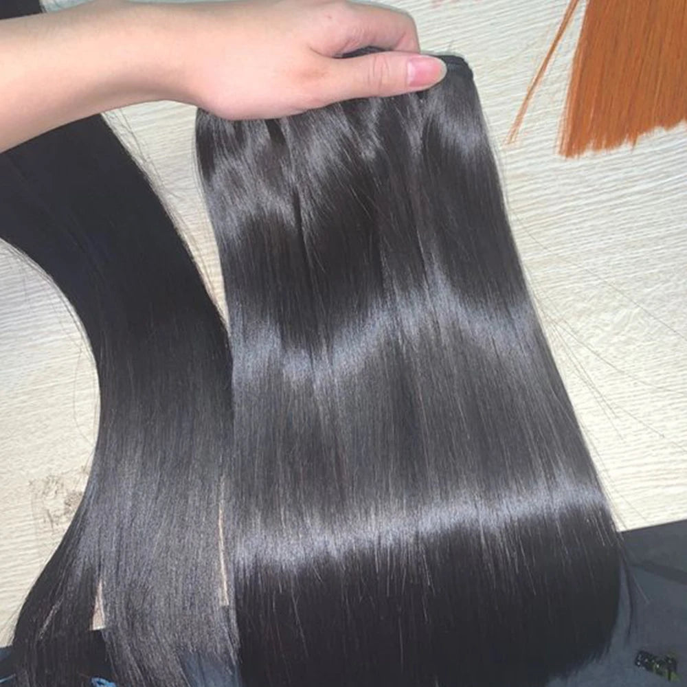 Wholesale 100% Raw Cuticle Aligned Virgin Human Hair Bone Straight Double Drawn 10A 12A 15A Vietnamese Raw Hair Bundles Vendors