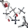 Yunbei Cross Key Wrench Elevator Door Water Meter Valve Triangular Wrench square Hole Round Hole Batch Head Tool
