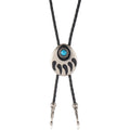 Vintage Style Bohemian Cowboy Bolo Tie Leather Necklace for Men and Women for Anniversaries West Western Cartoon Pattern