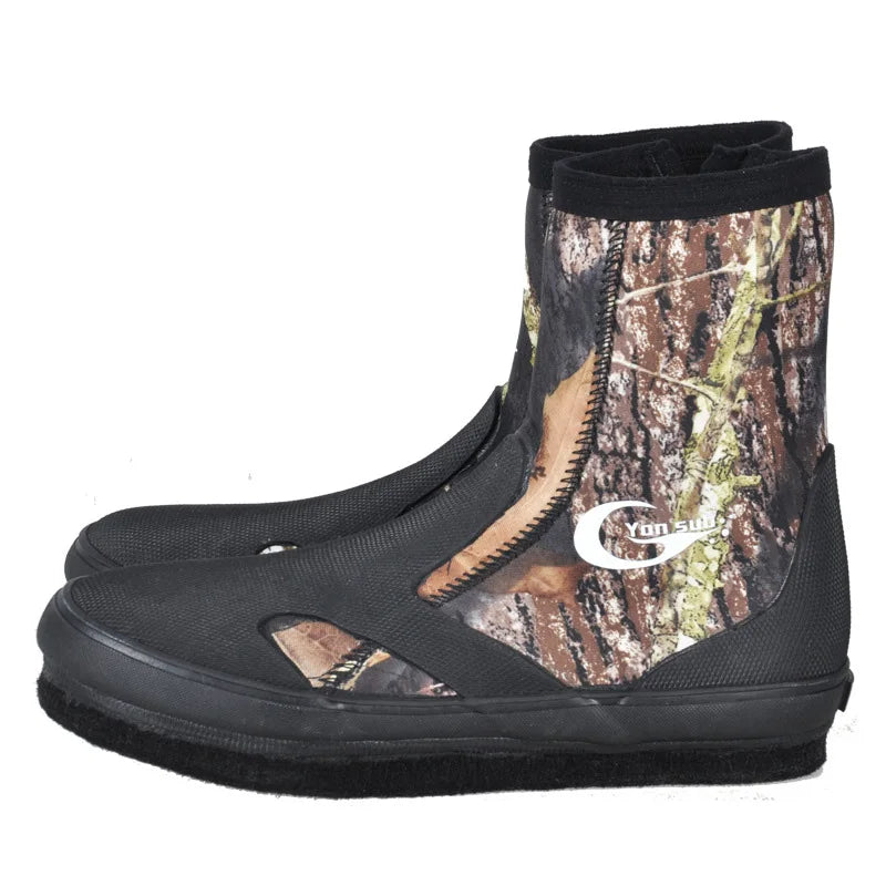 Felt Sole Pvc Deck Fly Ice Kids Women Mens Neoprene Rubber Waterproof Hunting Rain Rock Diving River Water Fishing Shoes Boots