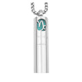G780 Stainless Steel Jewelry Aromatherapy Oil Diffuser Necklace Zodiac Horoscope Pendant Essential Oil Perfume Bottle Necklaces