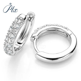 Wholesale Luxury Hoop Women Style Silver 925 VVS Moissanite Earrings