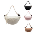 Latest Design Korean Winter Crsoobody Casual Waist Bag Ladies Outdoor Fanny Bag 2025 Sherpa