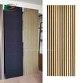 600*2400mm CYATCO Home Decor Akupanel Natural Veneer Oak Acoustic Panel Slat Wooden Wool Slatted Decorative Oak Acoustic