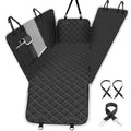 Dog Car Seat CoverWaterproof with Mesh Window and Storage PocketDurable Scratchproof Nonslip Dog Car Hammock Fits for Cars