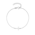 Wholesale Fashion Hot Sale 925 Sterling Silver 18K Gold Plated Cross Gold Plated Women Bracelet Suitable for Birthday Gift