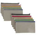 Canvas DIY Decorative Zipper Pouch for Office School & Student Customizable Pen Bag & Pencil Case Stationery Supplies