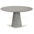Free Sample High End Restaurant bar Cafe Shop Modern Decoration Stylish Gray Marble Natural Stone Round Dining Table