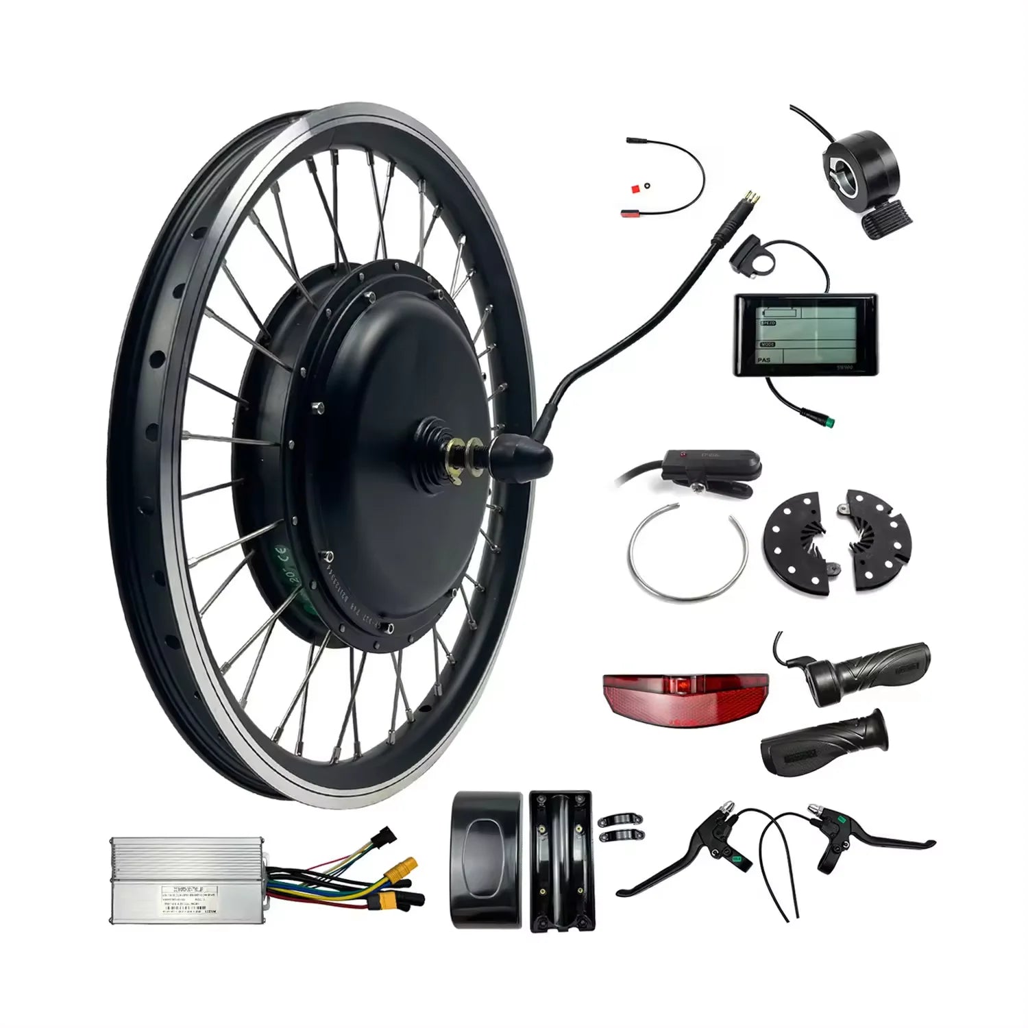 Xinyida Ebike Kit 72v 3000w High Power Electric Bike Conversion Kit With Battery 72v 20ah Triangle Battery