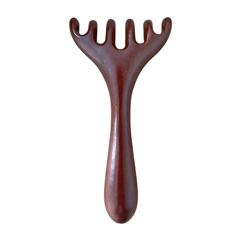 Gmagic Sandalwood Meridian Hair Scalp Massage Comb Multifunctional Massager Comb for Head Massage