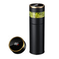 FX Factory Luxury 500ml Stainless Steel Tumbler New Creative Vacuum Cup with Temperature-Showing Tea Infuser Gift