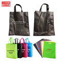 Portable Reusable Shopping Tote Non Woven Bag With Handle Folding Shopping Bag Die Cut Non Woven Bag