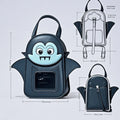 Wholesale Custom Bat Vampire Demon Gothic Style Ita Bag with Transparent  Window Removable Pin Board Fashion Itabag