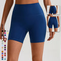 SHINBENE Hi Cloud 6" No Camel Toe Workout Gym Bottoms Brushed Nylon Fabric Sport Yoga Fitness Biker Shorts