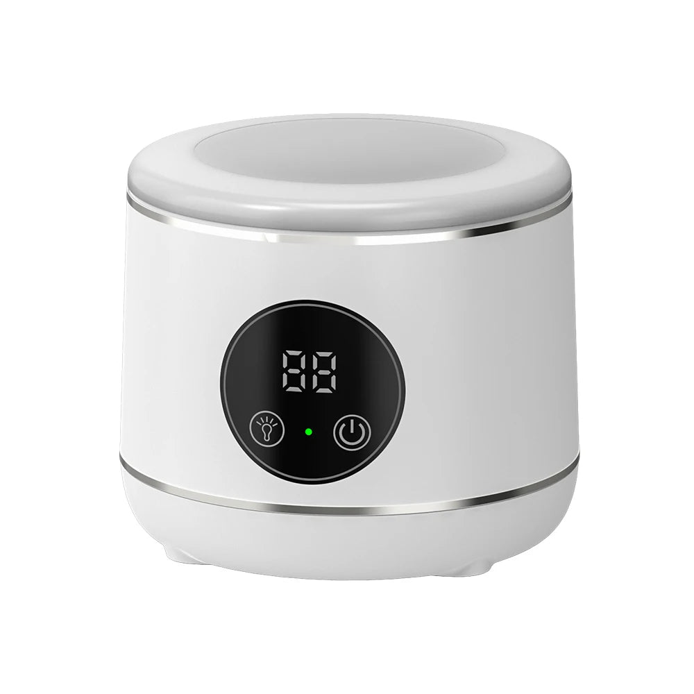 Portable Ultrasonic Denture Cleaner with 190ml Stainless Tank Household Dental Pod Ultrasonic Cleaner for Dental Appliances