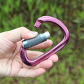 D Aluminum Carabiner Mountaineering Hammock Safety Buckle Essential Belt Gear for Outdoor Adventures