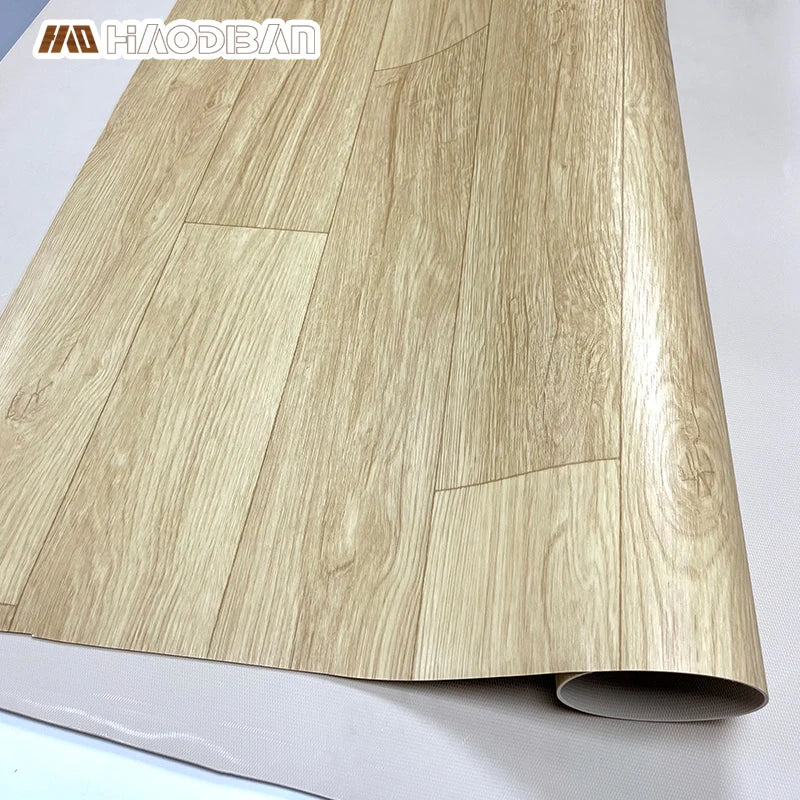 Non Slip Wood Heterogeneous PVC Flooring Rolls Durable Anti-Slip Vinyl Flooring Mat in Roll