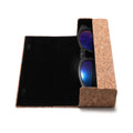 New Fashion Designer Rectangle Glasses Case Custom Logo Cork Sunglasses Case Square Eyeglass Box
