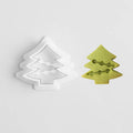 Mini Christmas Tree Sock Present Bell House Saffron Cookie Mold New Year's Baking Tools Plastic Fondant Cookie Cutter