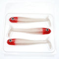 FJD 4" 10G  TPR Soft Worm Lure Trout Lure Artifical Pesca Bait Minnow Hollow Belly Paddle Tail Swimbait