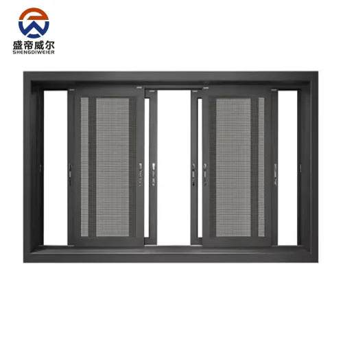 Aluminum Alloy Modern Sliding Window Stainless Steel Double Glazed Low E Glass Heat Insulation Soundproof Weatherproof Custom