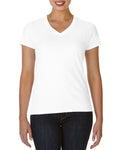 Lidong White V-neck Personalized Printing logo Dress Clothing Casual 100% Cotton T-shirt for Women