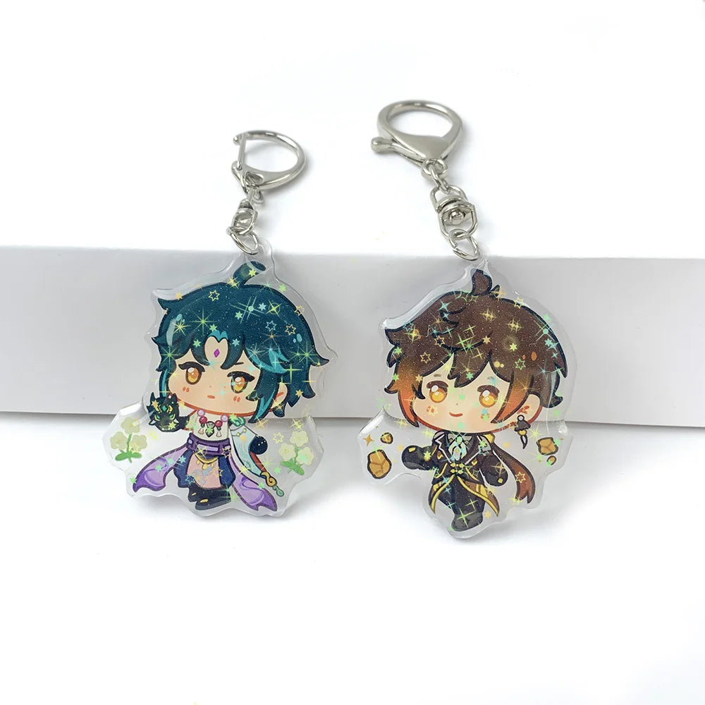 Make Your Own Anime Glitter Hologram Keychain Custom Acrylic Charm