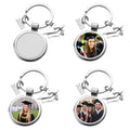 Wholesale 2025 Custom Design Metal Blank Single Sided Sublimation Graduation Keychain
