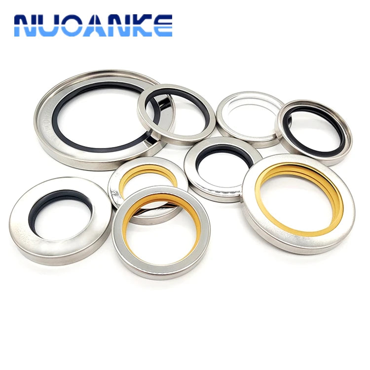 PTFE Stainless Steel Rotary Lip Air Compressor Single Lip/Double Lips PTFE Oil Seal Shaft Seal