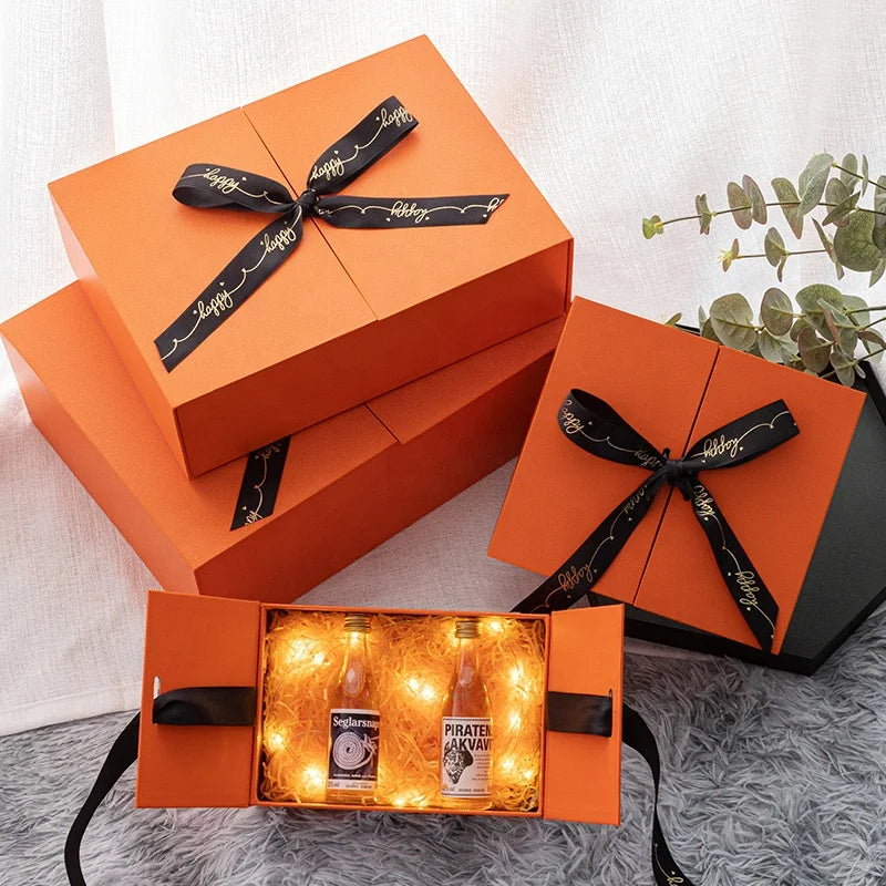 In Stock Open Door Newborn Gift Box Ramadan Gift Boxes Pink Valentines Gift Box