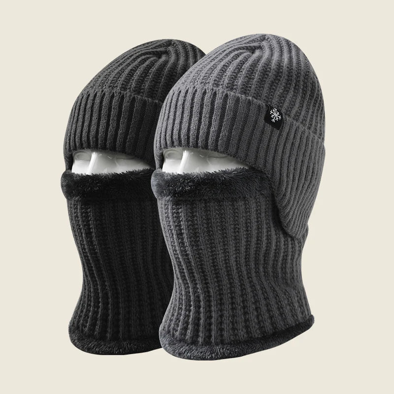 Custom Logo OEM Thermal Acrylic Knitted for Unisex Outdoor Winter Beanie Hat and Scarf Set