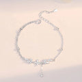 S925 Sterling Silver Original  Wheat & Butterfly Couple Bracelet Summer Korean Boho Minimalist Style for Party or Wedding