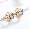 Wholesale 18K Gold Plated Huggie Earrings Chunky Small Women's Accessories Fashionable Low MOQ Brass Jewelry from China