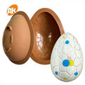 AK 3D 2pcs/set 6 Inch Easter Egg Silicone Molds for Chocolate Making DIY Bakery Cake Decorating Egg Chocolate Plastic Mold