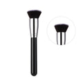HMU Best Sell Kabuki Face Wholesale Soft Custom Logo Synthetic Hair Single Black Stubby Flat Foundation Brush