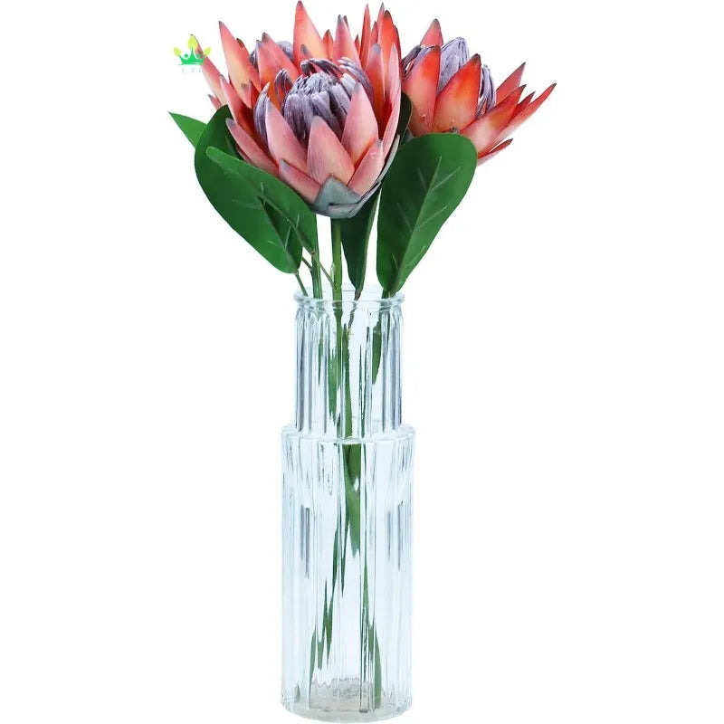 Artificial Protea Cynaroides for Flower Arrangement Faux Protea Table Decoration Centerpieces Silk Protea Bouquet for Wedding