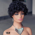 Pixie Cut Short Hair Wig Curly Bob 99j Burgundy Raw Virgin Cuticle Aligned Hair Lace Front Short Human Hair Wigs