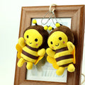 BOXUAN Cute Yellow Little Bee Plush Key Chain Toy Cartoon Bag Hanging Decoration and Key Doll