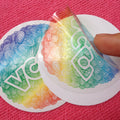 Eco-friendly Transparent Plastic Vinyl Sticker for GarmentLovely Design Clear PVC Vinyl Decal for Car
